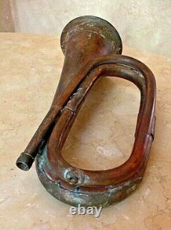 Original CIVIL War Era Duty Bugle Nice Old Patina No Mouthpiece