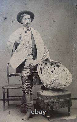 Original! CIVIL War Era Oysterman Occupational Tintype Photograph