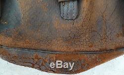 Original CIVIL War Leather Pouch Saddle Bag Marked Us Named Geo Zeller New York