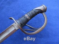 Original CIVIL War M1840 Us Calvary Sword And Scabbard Rare Maker R&c Solingen