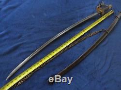 Original CIVIL War M1860 Us Calvary Sword And Scabbard Made By Ames Rare Hanger