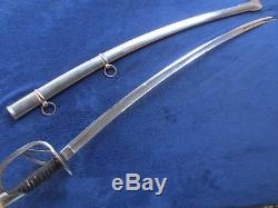 Original CIVIL War M1860 Us Calvary Sword And Scabbard Made By Roby
