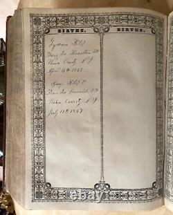 Original CIVIL War Union Warren County New Jersey Family Bible 1859