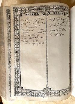 Original CIVIL War Union Warren County New Jersey Family Bible 1859