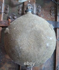 Original Civil War 1858 Smooth Side Canteen With Cover And Strap