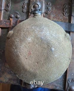 Original Civil War 1858 Smooth Side Canteen With Cover And Strap