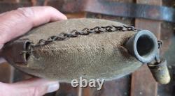 Original Civil War 1858 Smooth Side Canteen With Cover And Strap