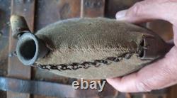 Original Civil War 1858 Smooth Side Canteen With Cover And Strap