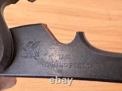 Original Civil War 1863 US Springfield Musket Lock Sideplate w Screws