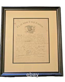 Original Civil War 1865 Union 215th Regiment Pennsylvania Volunteers Discharge
