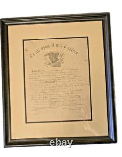 Original Civil War 1865 Union 215th Regiment Pennsylvania Volunteers Discharge