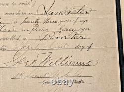 Original Civil War 1865 Union 215th Regiment Pennsylvania Volunteers Discharge
