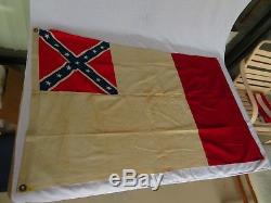 Original Civil War 3rd Flag of Confederacy March 4th 1865 untouched 51 X 34