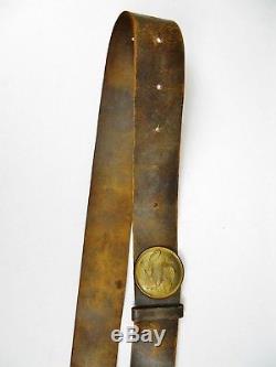 Original Civil War Breast Plate Cross Strap with Sword Frog Excellent Condition