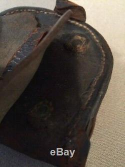 Original Civil War Carbine Sockets and Cap Pouch