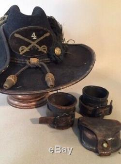 Original Civil War Carbine Sockets and Cap Pouch