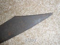 Original Civil War Confederate D Guard Bowie Knife, Blacksmith Made Clip Point