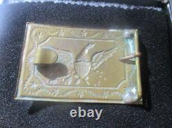 Original Civil War Eagle Milita Style Belt Plate Buckle