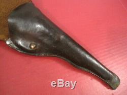 Original Civil War Era Non- Regulation Leather Holster Colt 1862 Navy Revolver