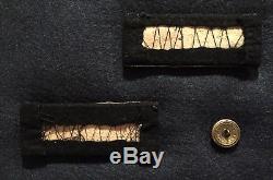 Original Civil War Infantry Major Shoulder Boards / Straps With Officers Button