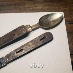 Original Civil War Knife Fork Spoon Folding Combination Set