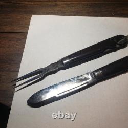 Original Civil War Knife Fork Spoon Folding Combination Set