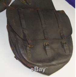Original Civil War Leather US Stamped Cavalry Saddle Bags