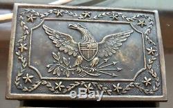 Original Civil War Militia Eagle Belt Buckle