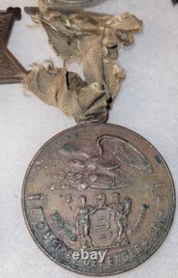 Original Civil War New Jersey First Defenders Medal 1861 James Springstein