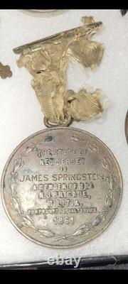 Original Civil War New Jersey First Defenders Medal 1861 James Springstein