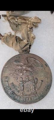 Original Civil War New Jersey First Defenders Medal 1861 James Springstein