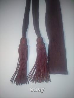 Original Civil War Officer's Maroon Sash Verbally Id'd To Col. Williams, 9th PA