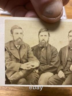 Original Civil War Photo CDV Rare Brown Family Triplets Union Service Published