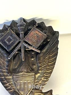 Original Civil War Rare Signal Corp Side Hardee Hat Insignia Badge