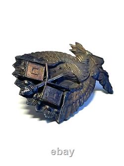 Original Civil War Rare Signal Corp Side Hardee Hat Insignia Badge