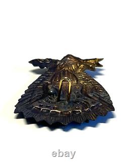 Original Civil War Rare Signal Corp Side Hardee Hat Insignia Badge