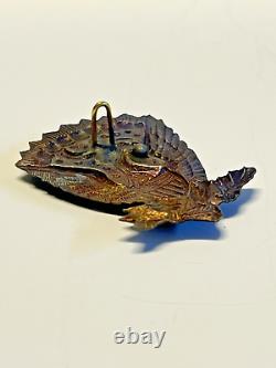 Original Civil War Rare Signal Corp Side Hardee Hat Insignia Badge