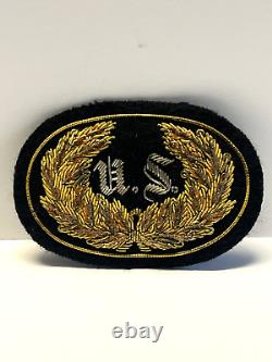 Original Civil War US Staff Officer Kepi Hat Badge Insignia Bullion Lot #A