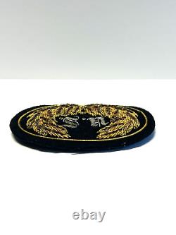 Original Civil War US Staff Officer Kepi Hat Badge Insignia Bullion Lot #A