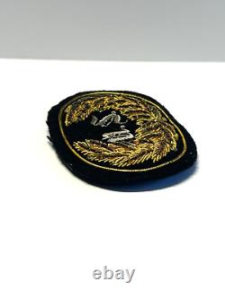 Original Civil War US Staff Officer Kepi Hat Badge Insignia Bullion Lot #A