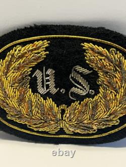 Original Civil War US Staff Officer Kepi Hat Badge Insignia Bullion Lot #A