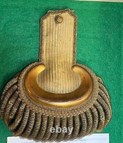 Original Civil War Union Major General's Epaulette in Presentation Case