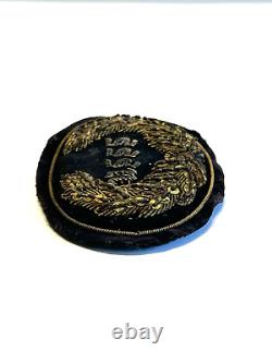 Original Civil War Union Officer USSS Hat Badge Insignia Bullion Embroidery