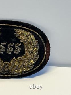 Original Civil War Union Officer USSS Hat Badge Insignia Bullion Embroidery