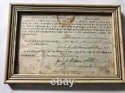 Original Confederate CIVIL War Oath Of Allegiance Surry North Carolina 1865