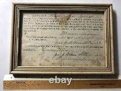 Original Confederate CIVIL War Oath Of Allegiance Surry North Carolina 1865