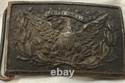 Original Indian Wars Brass Belt Buckle- Great Brass Patina & Wear