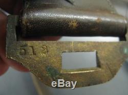 Original No 512 U. S Civil War Artillery Officers Belt and Buckle w Sword Hangers