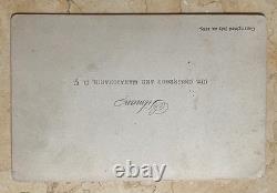 Original! Rare! CIVIL War Union General Grant (last Photo) Cabinet Photo 1885