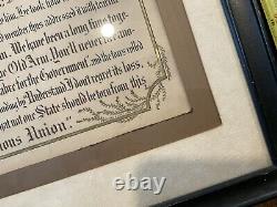 Original Unusual CIVIL War Good Bye Old Arm Period Print Wounded Nashville